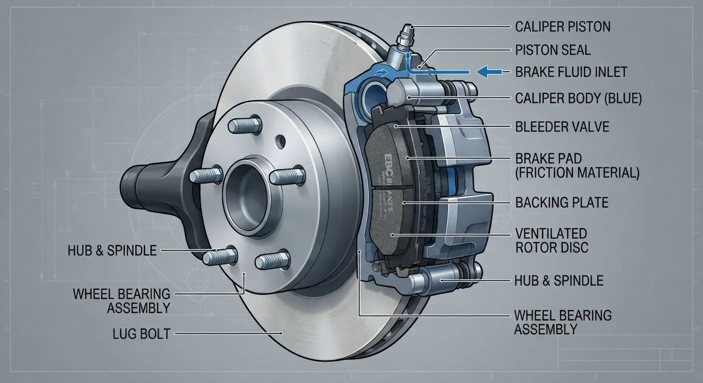 Brake Pads, Rotors, and Calipers: How Your Stopping System Works Together