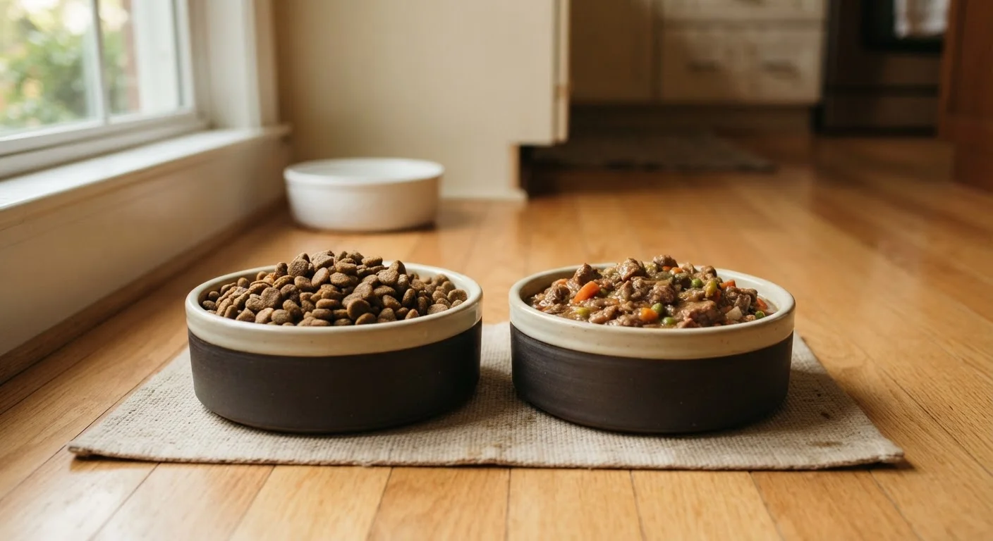 Dry Kibble vs. Wet Food: Nutritional Trade-Offs for Dogs and Cats