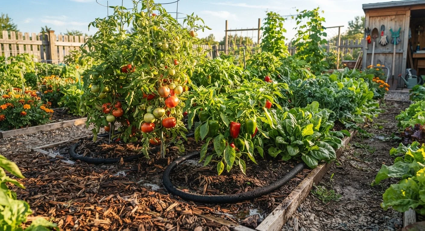 Keeping a Productive Garden Going Through a Hot, Dry Summer