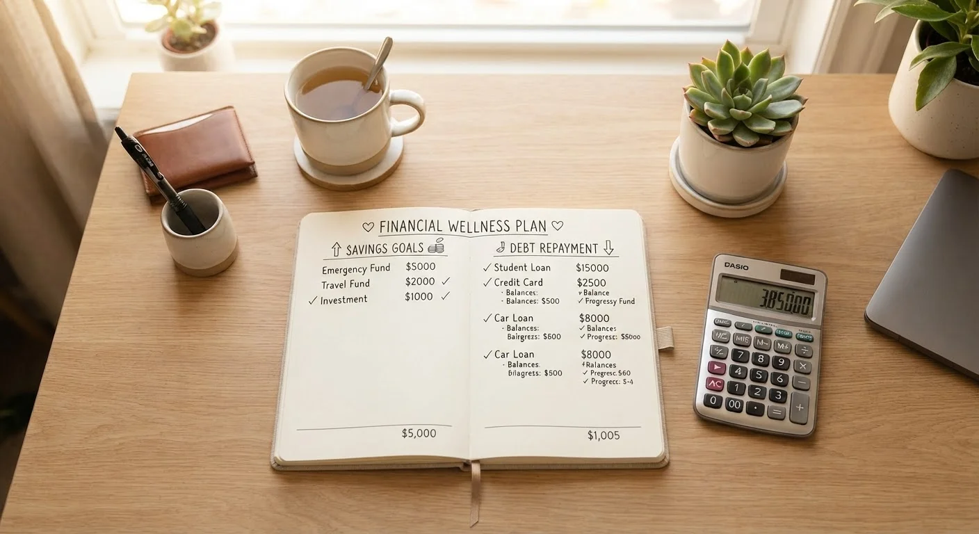 Saving and Debt Repayment: Doing Both at Once