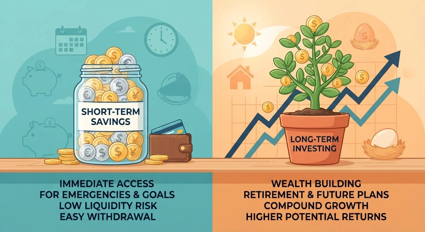 Short-Term Savings vs. Long-Term Investing: Knowing Which Tool Fits Which Goal