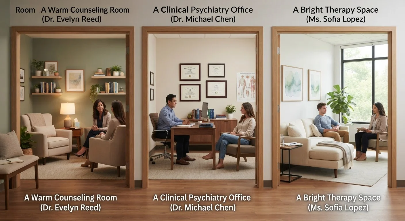 Therapy, Counseling, and Psychiatry: Understanding the Differences